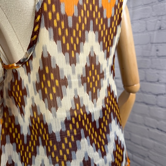 Fab’rik Sheer boho Abstract tank top - Picture 4 of 5